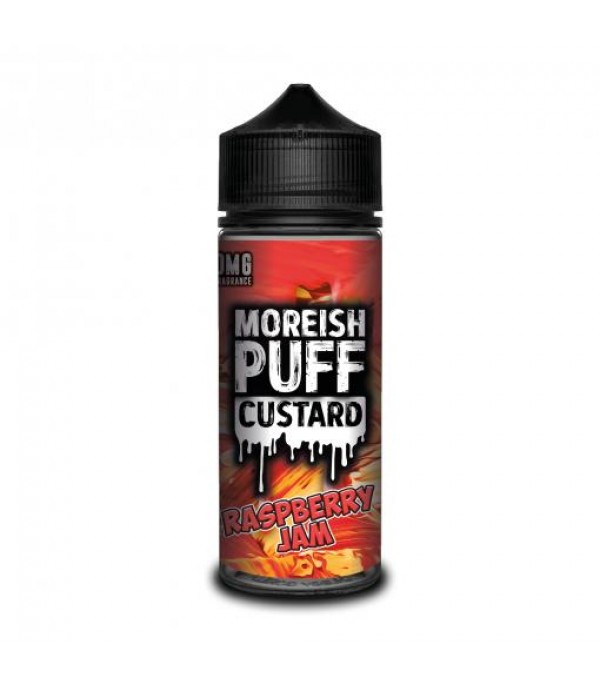 RASPBERRY JAM – MOREISH PUFF CUSTARD 100ML SHORTFILL E LIQUID 70VG VAPE