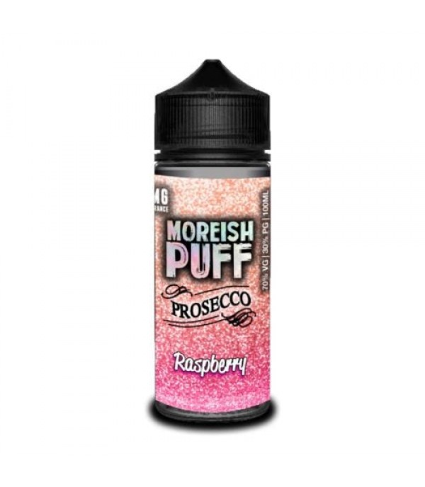 RASPBERRY PROSECCO BY MOREISH PUFF 100ML SHORTFILL E LIQUID 70VG VAPE