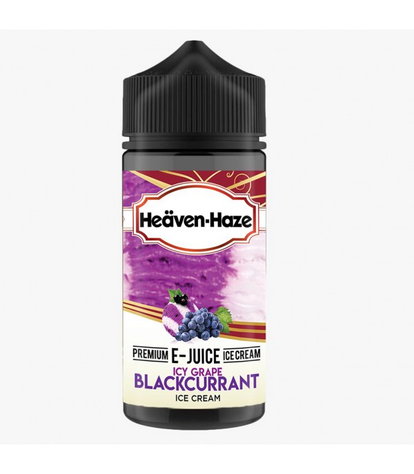 Icy Grape Blackcurrant Ice Cream By Heaven Haze 100ML E Liquid 70VG Vape 0MG Juice