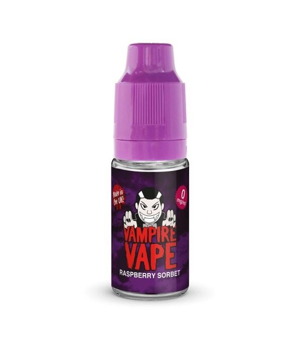 Raspberry Sorbet By Vampire Vape 10ML E Liquid. All Strengths Of Nicotine Juice