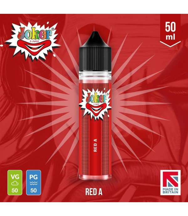 Red A By Joker E-Juice 50ML E Liquid 50VG Vape 0MG Juice