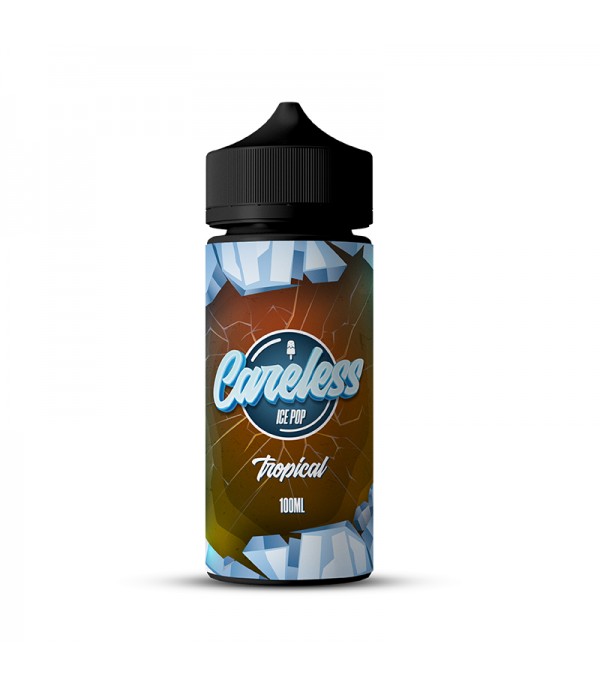 Ice Pop - Tropical By Careless | 100ML E Liquid | 70VG Vape | 0MG Juice | Short Fill