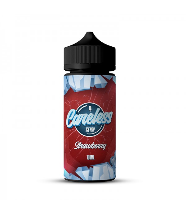 Ice Pop - Strawberry By Careless | 100ML E Liquid | 70VG Vape | 0MG Juice | Short Fill