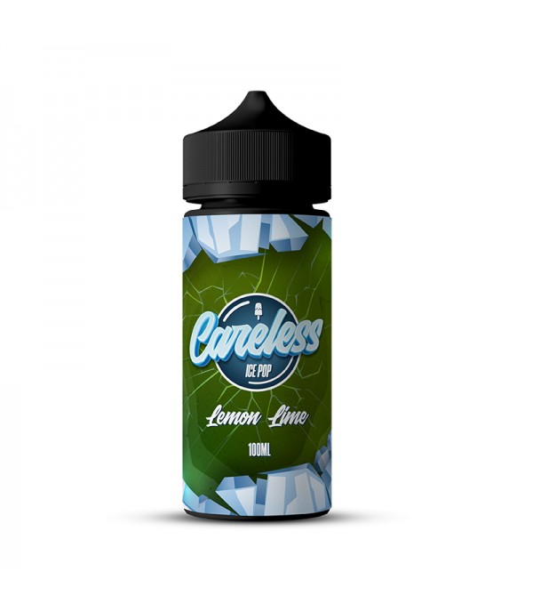 Ice Pop - Lemon Lime By Careless | 100ML E Liquid | 70VG Vape | 0MG Juice | Short Fill