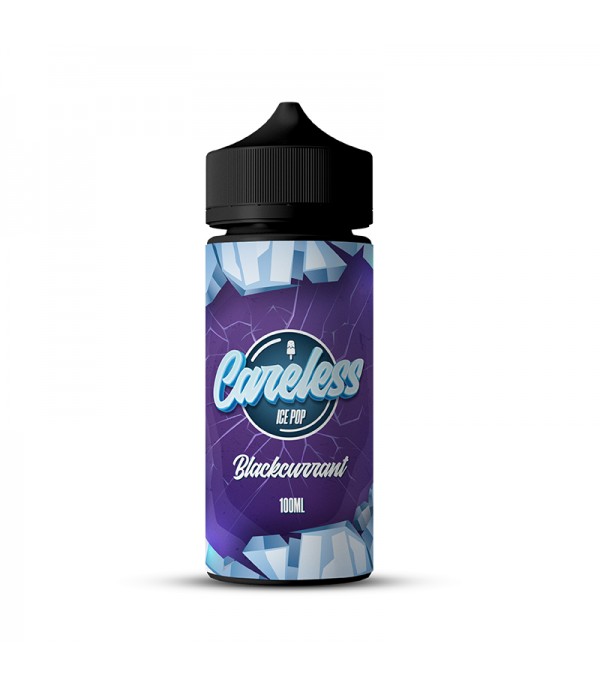 Ice Pop - Blackcurrant By Careless | 100ML E Liquid | 70VG Vape | 0MG Juice | Short Fill