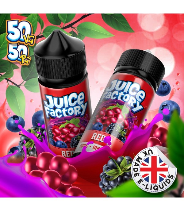 Red A by Juice Factory. 100ML E-liquid, 0MG vape, 50VG/50PG juice