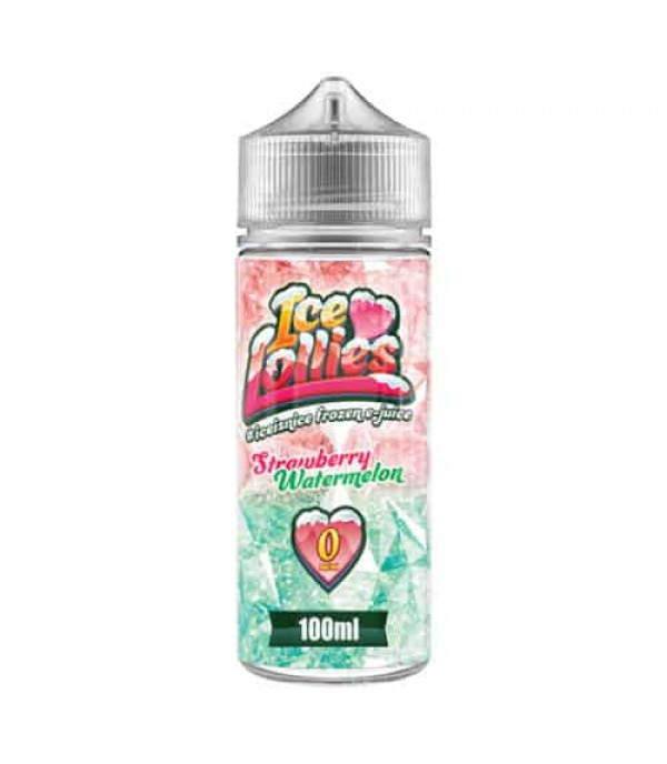 ICE LOLLIES STRAWBERRY WATERMELON – E LIQUID 100ML SHORTFILL 70VG VAPE 0MG JUICE