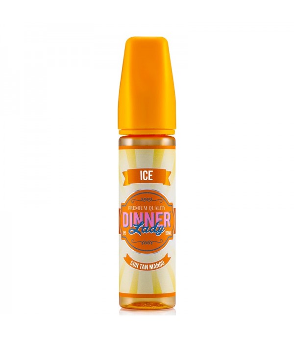 Ice - Sun Tan Mango by Dinner Lady E-liquid 70VG Shortfill Vape