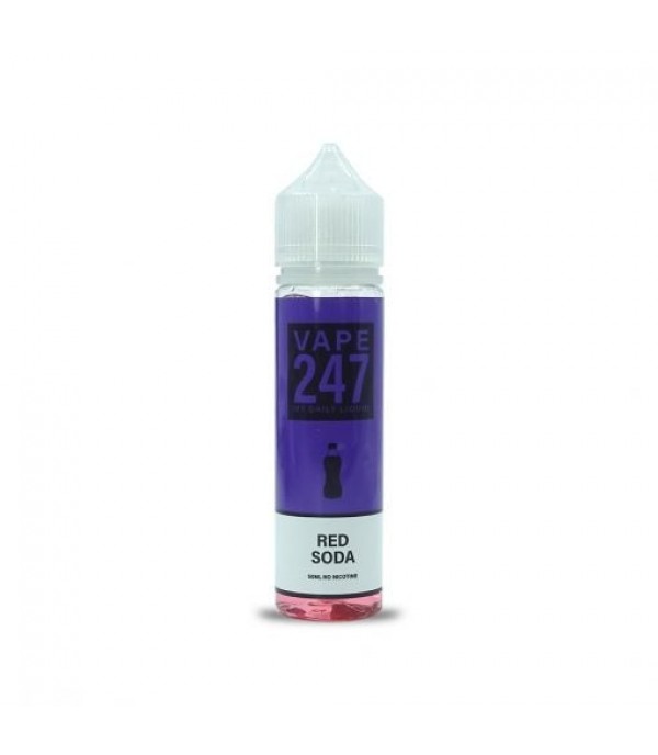 Red Soda By Vape 247, 50ML E Liquid 70VG Vape 0MG Juice