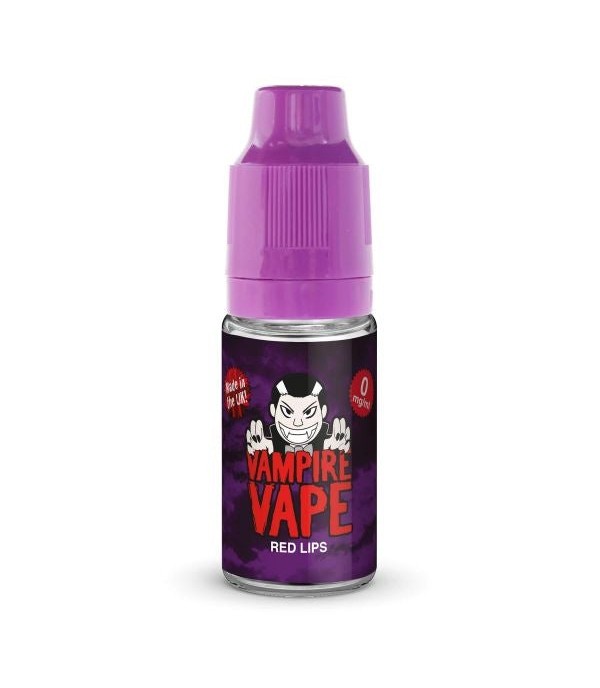 Red Lips By Vampire Vape 10ML E Liquid. All Strengths Of Nicotine Juice