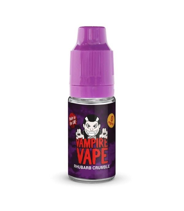 Rhubarb Crumble By Vampire Vape 10ML E Liquid. All Strengths Of Nicotine Juice