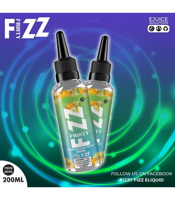 Honeydew By Fruity Fizz 200ML E Liquid 70VG Vape 0MG Juice
