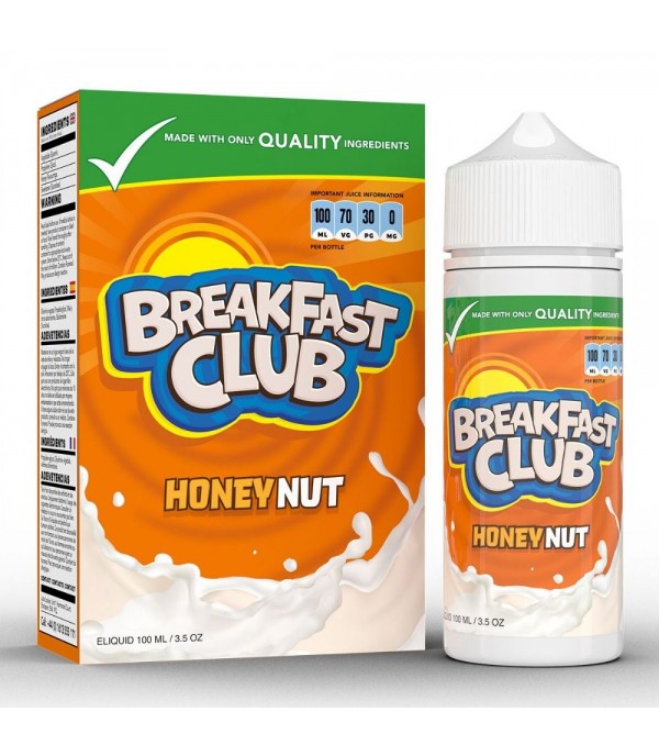 Honey Nut by Breakfast Club 100ML E Liquid 70VG Vape 0MG Juice