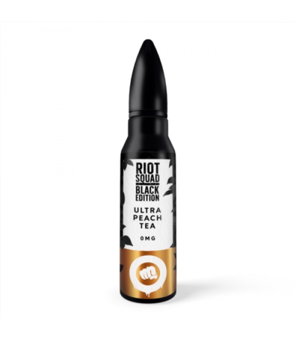 RIOT SQUAD BLACK EDITION – ULTRA PEACH TEA 50ML SHORTFILL E LIQUID 70VG VAPE