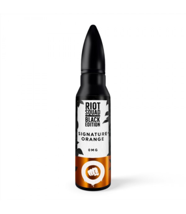 RIOT SQUAD BLACK EDITION – SIGNATURE ORANGE 50ML SHORTFILL E LIQUID 70VG VAPE