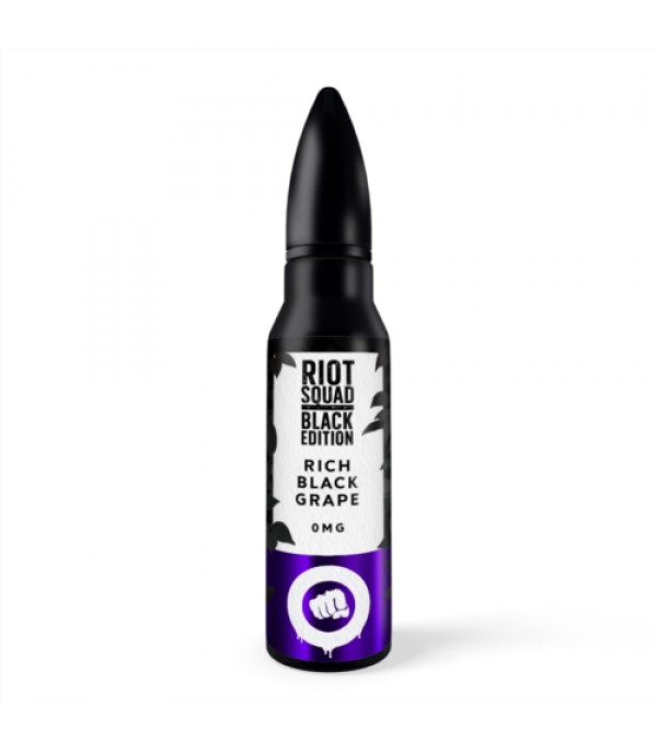 RIOT SQUAD BLACK EDITION – RICH BLACK GRAPE 50ML SHORTFILL E LIQUID 70VG VAPE