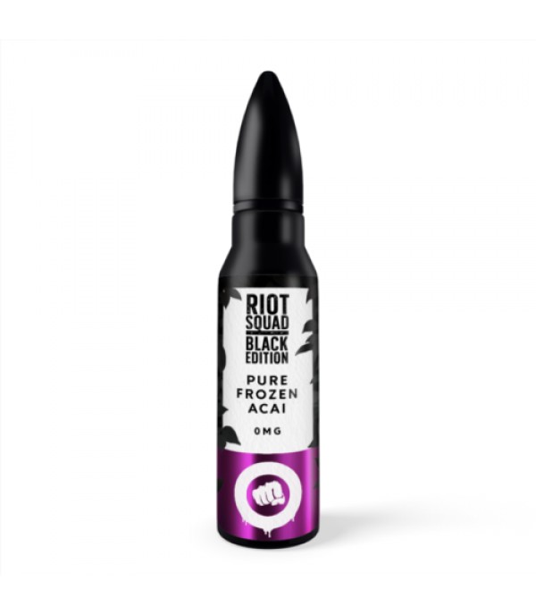 RIOT SQUAD BLACK EDITION – PURE FROZEN ACAI 50ML SHORTFILL E LIQUID 70VG VAPE