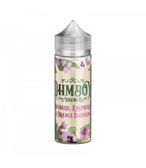 Rhubarb, Raspberry & Orange Blossom By Ohm Boy Volume II 100ML E Liquid 70VG Vape 0MG Juice