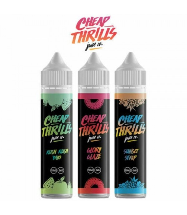 Rush rush yayo by Cheap Thrills 50ml E Liquid Juice 70vg Vape Shortfill