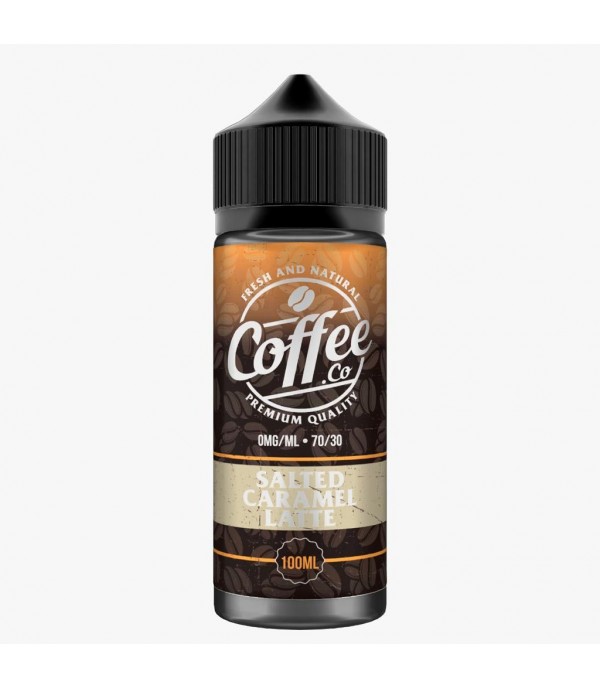 Salted Caramel Latte By Coffee Co 100ML E Liquid 70VG Vape 0MG Juice