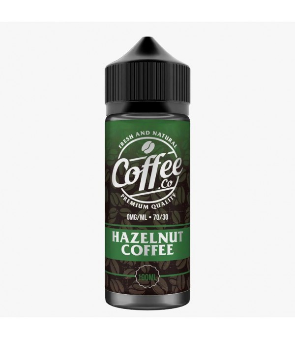Hazelnut Coffee By Coffee Co 100ML E Liquid 70VG Vape 0MG Juice