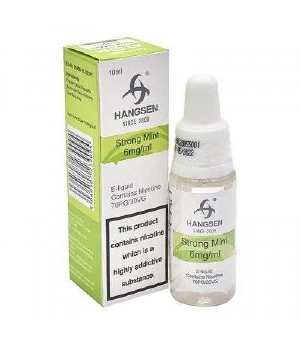 HANGSEN STRONG MINT 10ML TPD E LIQUID JUICE 3MG/6MG/12MG/18MG MULTIBUY