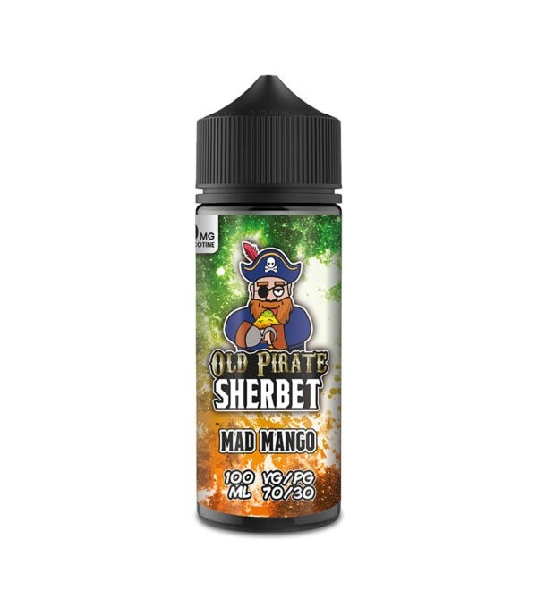 Sherbet - Mad Mango by Old Pirate 100ML E Liquid, 70VG Vape, 0MG Juice, Shortfill