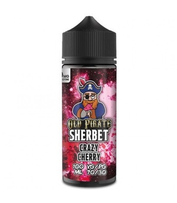 Sherbet - Crazy Cherry by Old Pirate 100ML E Liquid, 70VG Vape, 0MG Juice, Shortfill
