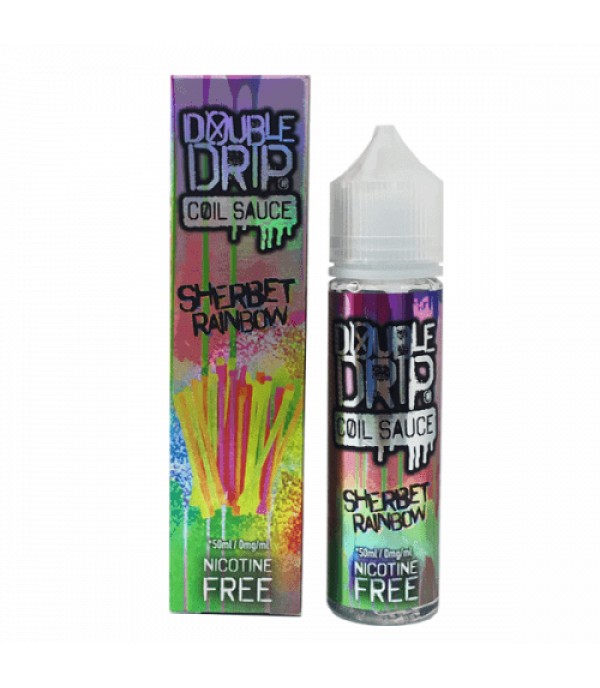 SHERBET RAINBOW – DOUBLE DRIP COIL SAUCE E LIQUID 50ML 80VG