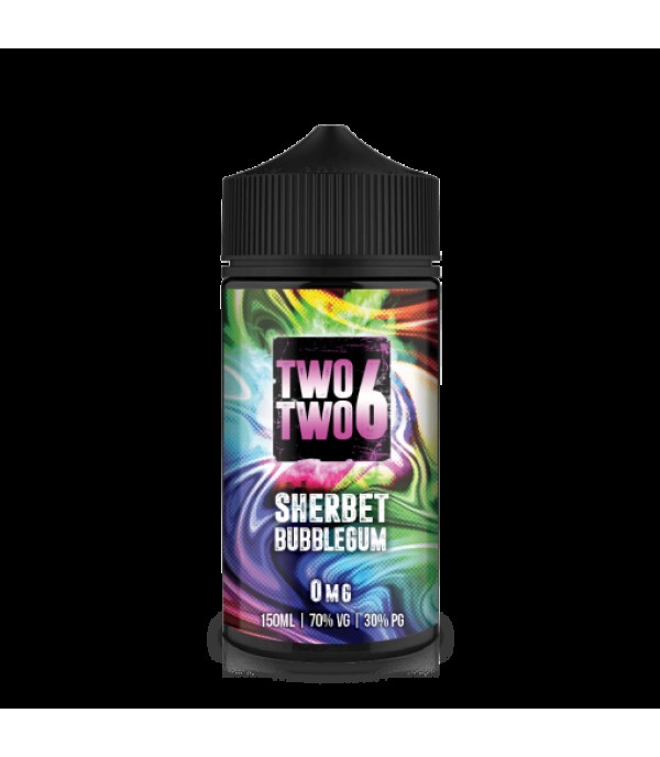 Sherbet Bubblegum by TWO TWO 6 (226) 150ML E Liquid 70VG Vape 0MG Juice