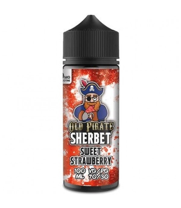 Sherbet - Sweet Strawberry by Old Pirate 100ML E Liquid, 70VG Vape, 0MG Juice, Shortfill