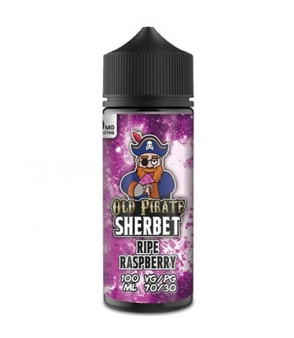 Sherbet - Ripe Raspberry by Old Pirate 100ML E Liquid, 70VG Vape, 0MG Juice, Shortfill