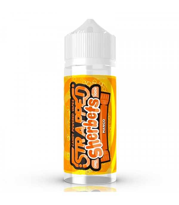 SHERBETS - MANGO BY STRAPPED 100ML E LIQUID 70VG VAPE 0MG JUICE