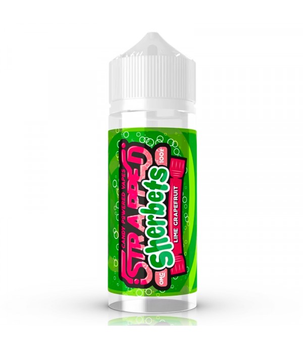 SHERBETS - LIME GRAPEFRUIT BY STRAPPED 100ML E LIQUID 70VG VAPE 0MG JUICE