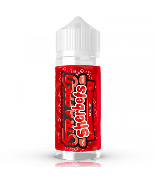 SHERBETS - CHERRY BY STRAPPED 100ML E LIQUID 70VG VAPE 0MG JUICE