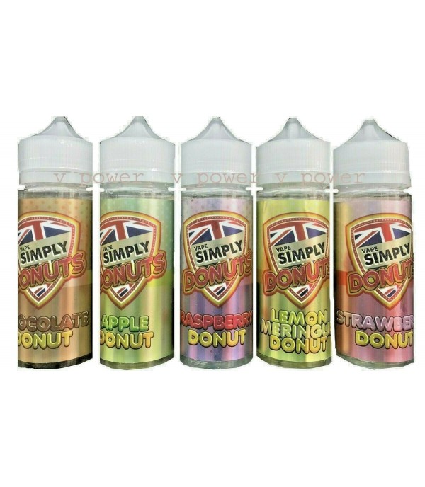 SIMPLY VAPOUR DONUTS - APPLE DONUT 100ML E LIQUID JUICE 50VG SHORTFILL