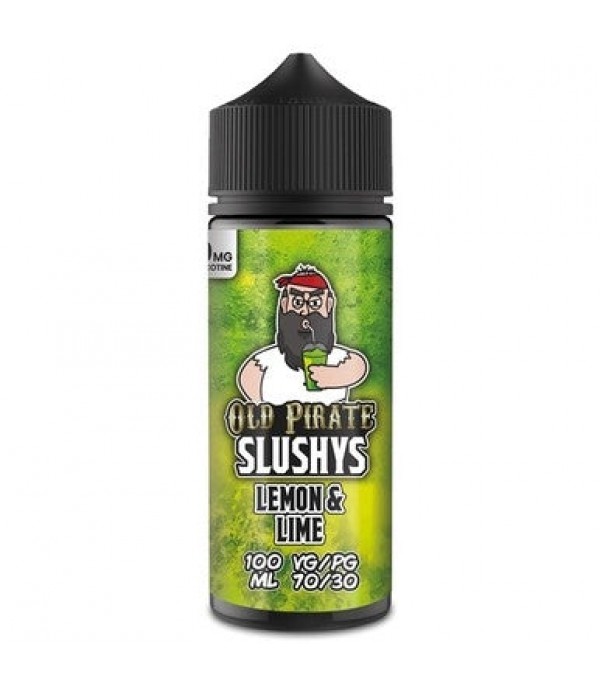 Slushys - Lemon & Lime by Old Pirate 100ML E Liquid, 70VG Vape, 0MG Juice, Shortfill