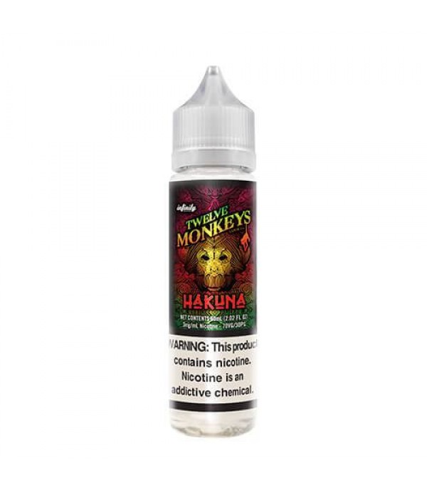 HAKUNA E-LIQUID BY TWELVE 12 MONKEYS  SHORTFILL 70VG 50ML 0MG