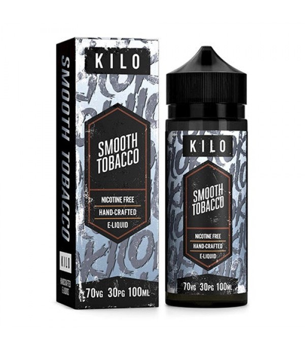 Smooth Tobacco Flavour by Kilo, 100ML E Liquid, 70VG Vape, 0MG Juice