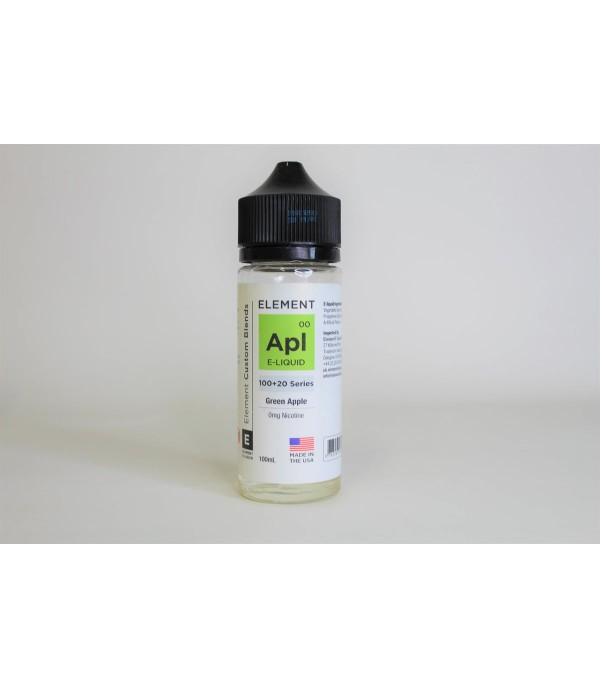 Green Apple Element. 100ML E-Liquid, 0MG Vape 80VG/20PG Juice