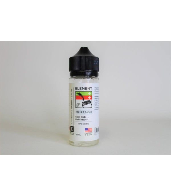 Green Apple & Kiwi Redberry by Element. 100ML E-Liquid, 0MG Vape 80VG/20PG Juice