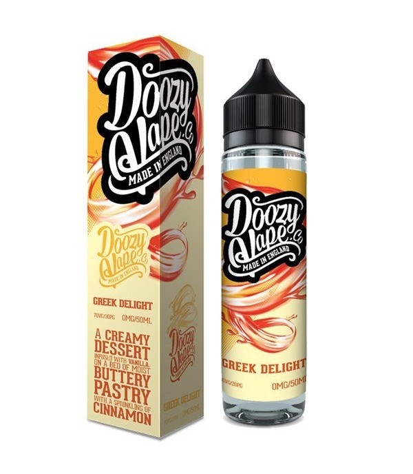 Greek Delight by Doozy Vape 0MG 50ML E-liquid. 70VG/30PG Vape Juice