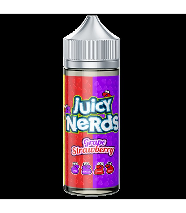 Grape Strawberry 100ml Juicy Nerds E-liquid Juice 70VG Vape Shortfill