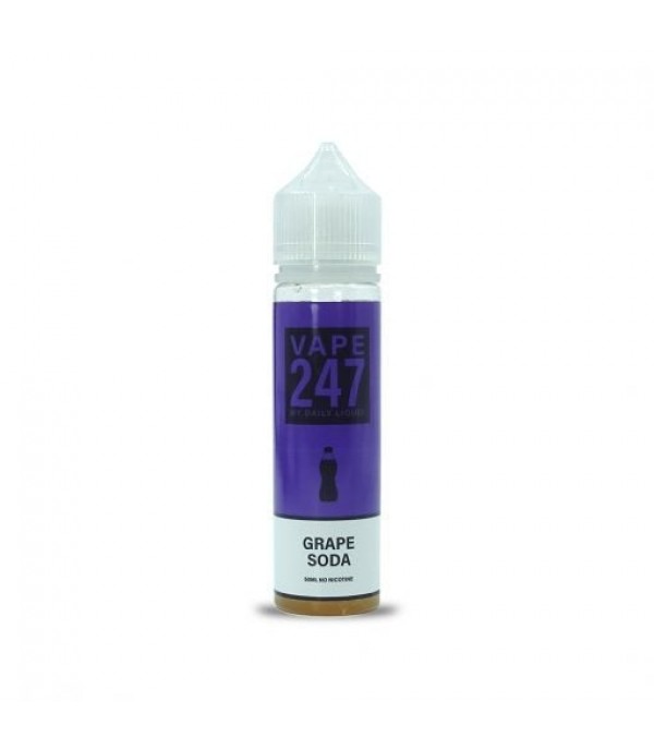 Grape Soda By Vape 247, 50ML E Liquid 70VG Vape 0MG Juice