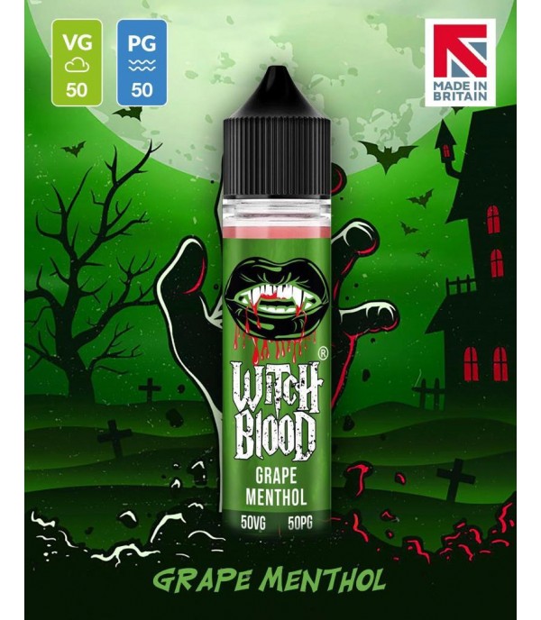 Grape Menthol By Witch Blood 50ML E Liquid 50VG Vape 0MG Juice