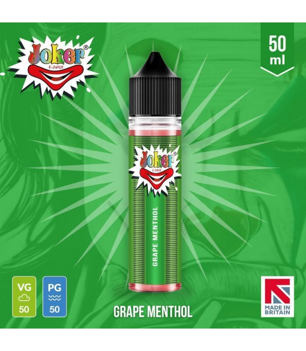 Grape Menthol By Joker E-Juice 50ML E Liquid 50VG Vape 0MG Juice