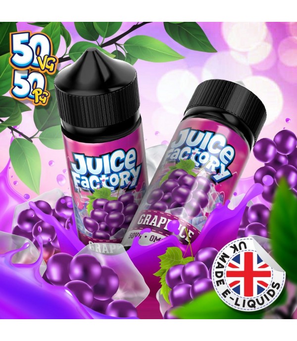 Grape Ice by Juice Factory. 100ML E-liquid, 0MG vape, 50VG/50PG juice
