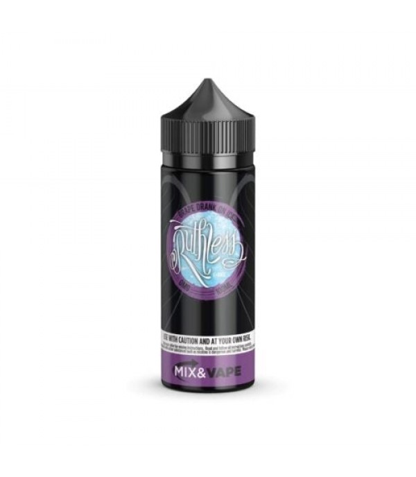 GRAPE DRANK ON ICE – RUTHLESS E-JUICE 100ML SHORTFILL E LIQUID 70VG VAPE