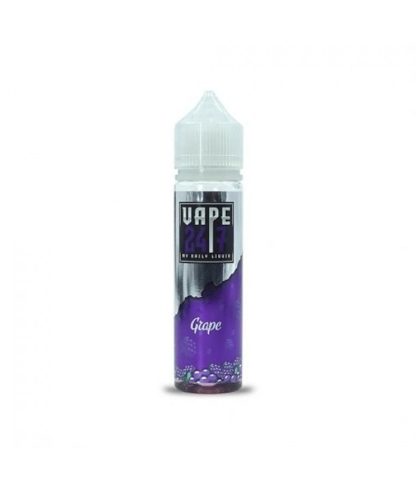 Grape By Vape 247, 50ML E Liquid 70VG Vape 0MG Juice