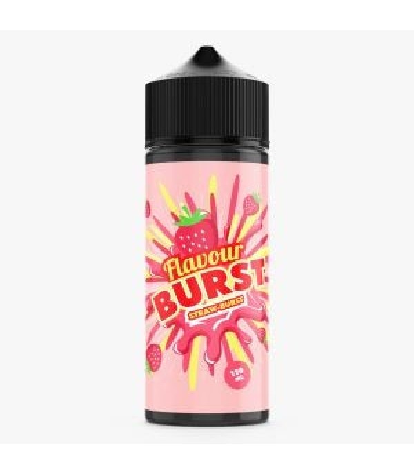 Straw-Burst by Flavour Burst 100ML E Liquid 70VG Vape 0MG Juice